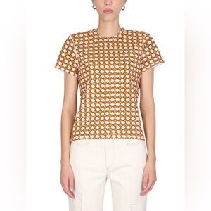 Tory Burch Multicolor Geometric Top